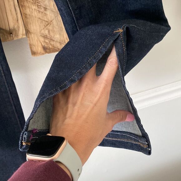 BLDWN Vented Hi Rise Skinny Jean Abyss Blue Dark Wash Size 29 - Picture 4 of 16